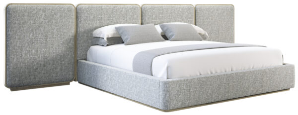 Gem Upholstered Queen Bed with Panels