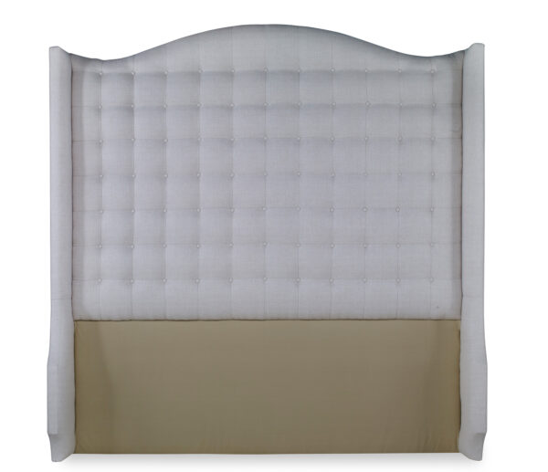 Fully Upholstered Tall Wing Queen Headboard