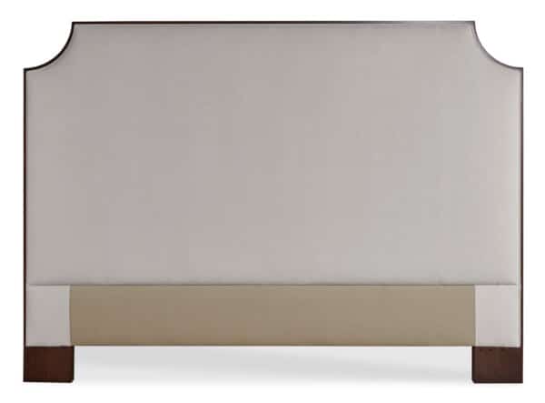 Burbank Wood Trim Upholstered King Headboard