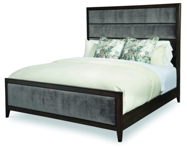 Aria King Bed with Upholstered Headboard and Footboard