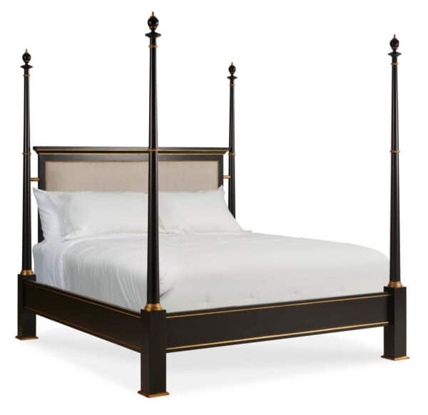 Barrington King Poster Bed with Upholstered Headboard