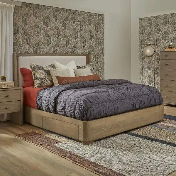 Normandy Upholstered Storage Bed