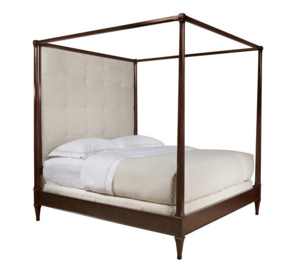 Artisan King Poster Bed with Tall Upholstered Headboard