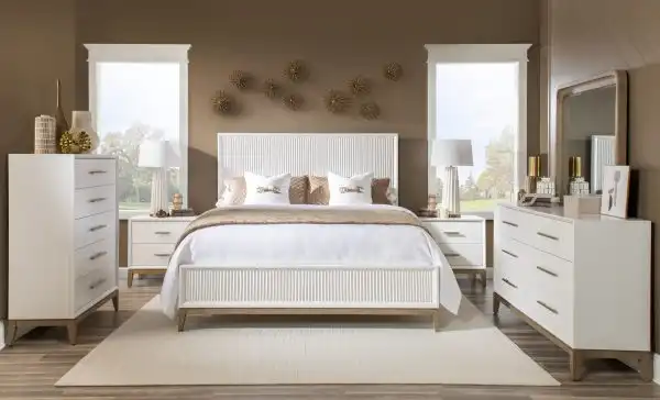 Melrose Sculpted Panel Bed