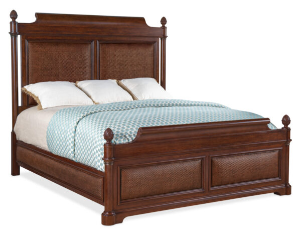 Charleston Cane Panel Bed