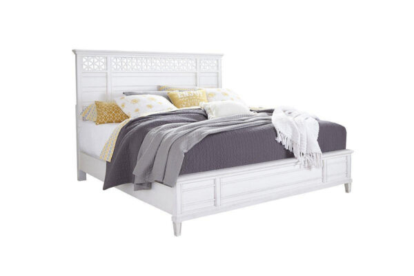 Cane Bay King Fretwork Panel Bed