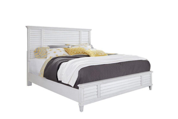 Cane Bay Queen Louvered Panel Bed
