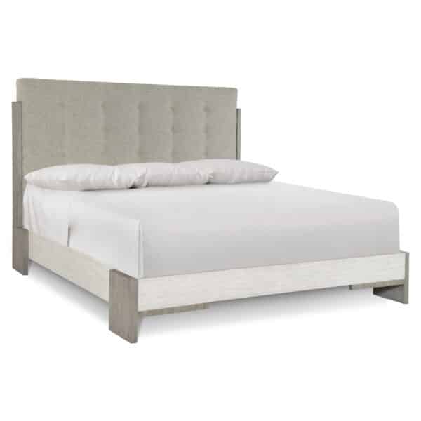 Foundations Uph Button Tufted King Panel Bed