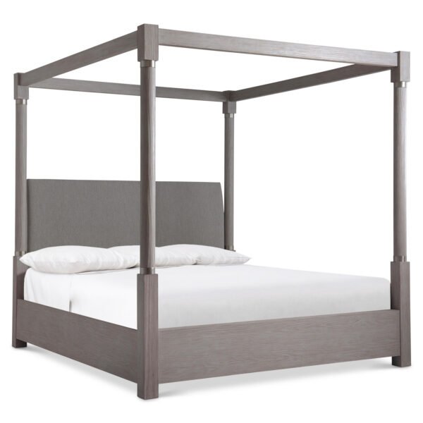 Trianon Upholstered King Canopy Bed