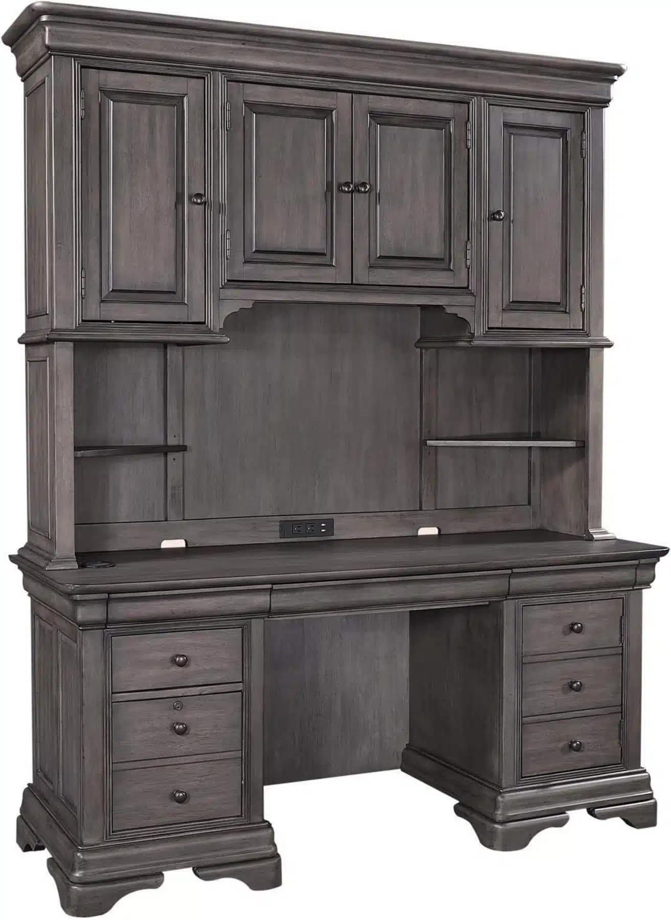 Sinclair Credenza Hutch by Aspenhome