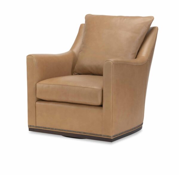 Jamestown Leather Swivel Chair