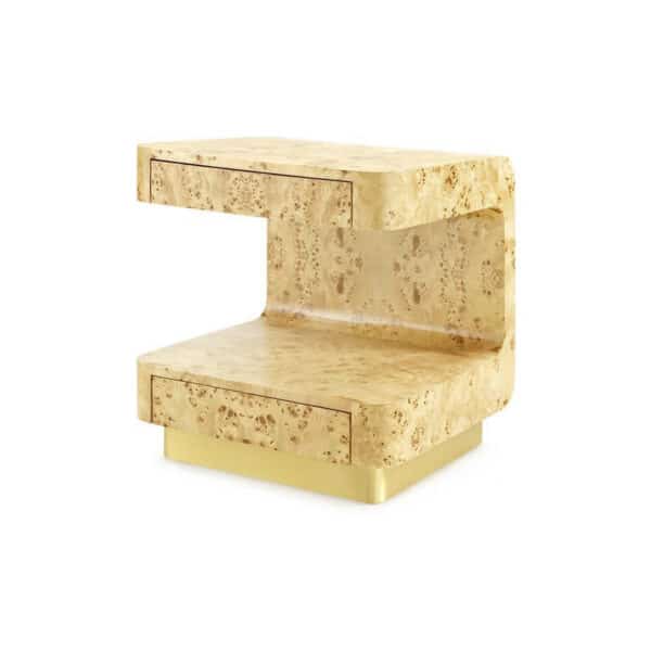 Emil Two Drawer Side Table
