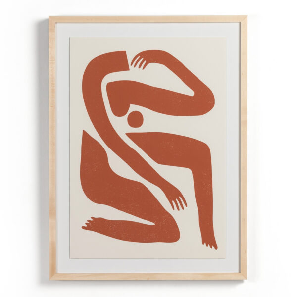 Terracotta Body Abstract by Roseanne Kenny
