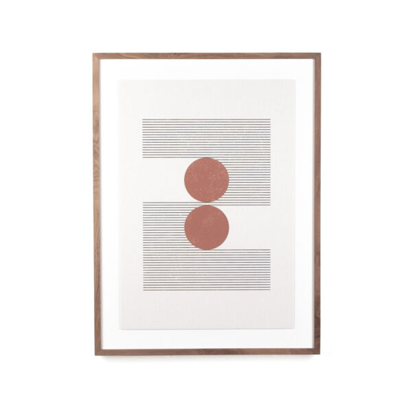 Woodblock the Hug Beige by Roseanne Kenn