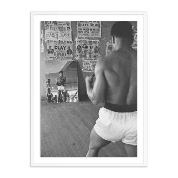 Cassius Clay in a Mirror by Getty Images