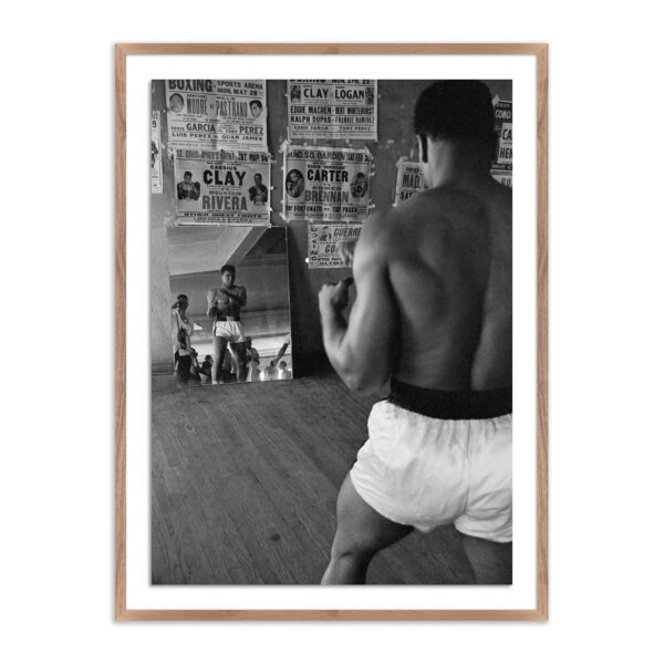 Cassius Clay in a Mirror by Getty Images