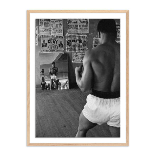 Cassius Clay in a Mirror by Getty Images