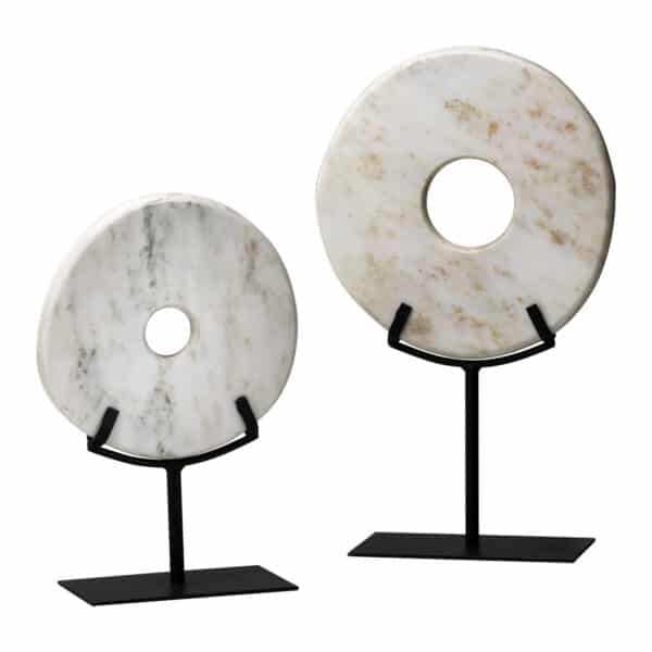 Small White Disk on Stand