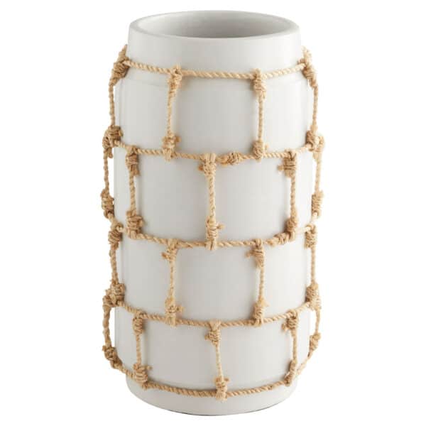 Antrea Small White Vase Designed by J. Kent Martin