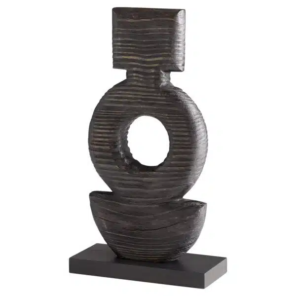 Dark Oval Sculpture