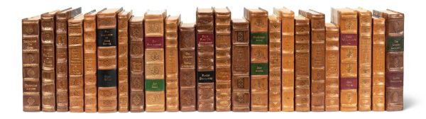 Faux Leather Books, Set of 24