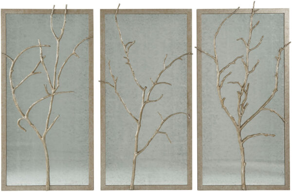 Silver Hawthorn Trio Wall Mirror