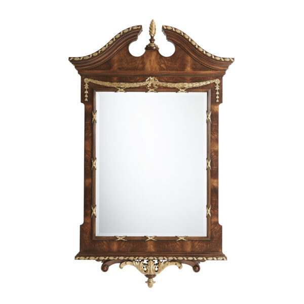 The India Silk Bedroom Wall Mirror