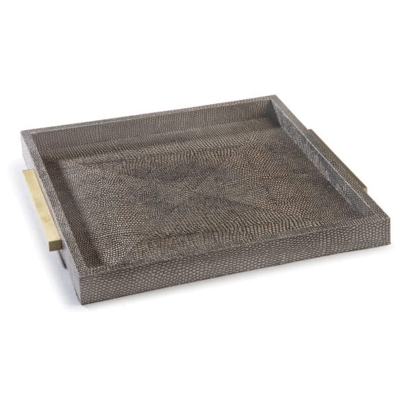 Square Shagreen Boutique Tray