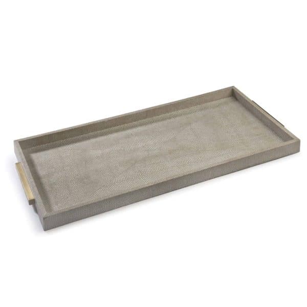 Ivory Grey Shagreen Boutique Tray