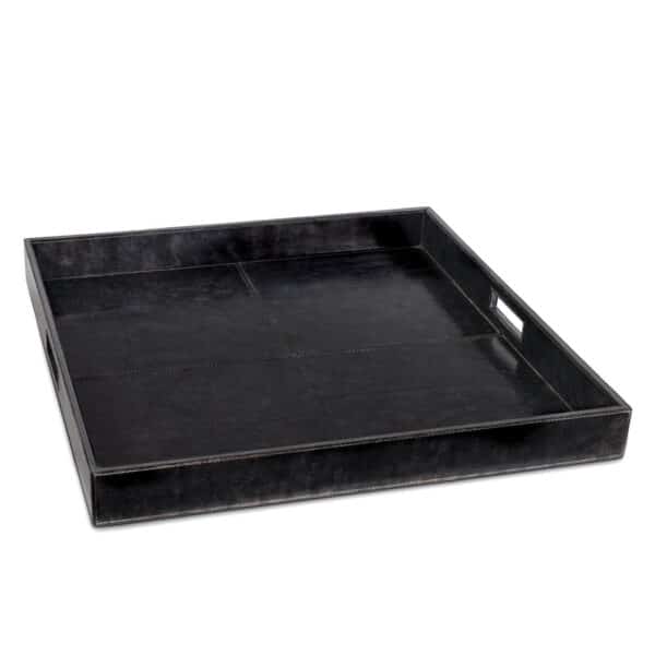 Derby Square Leather Tray