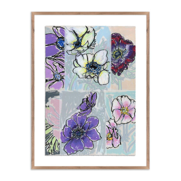 Anemone Collage 1 by Katie Chance, Extra Large