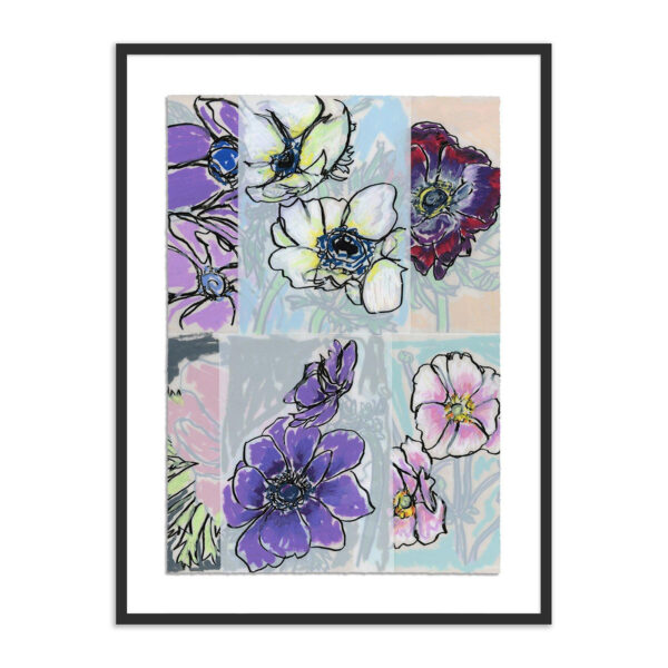 Anemone Collage 1 by Katie Chance, Small
