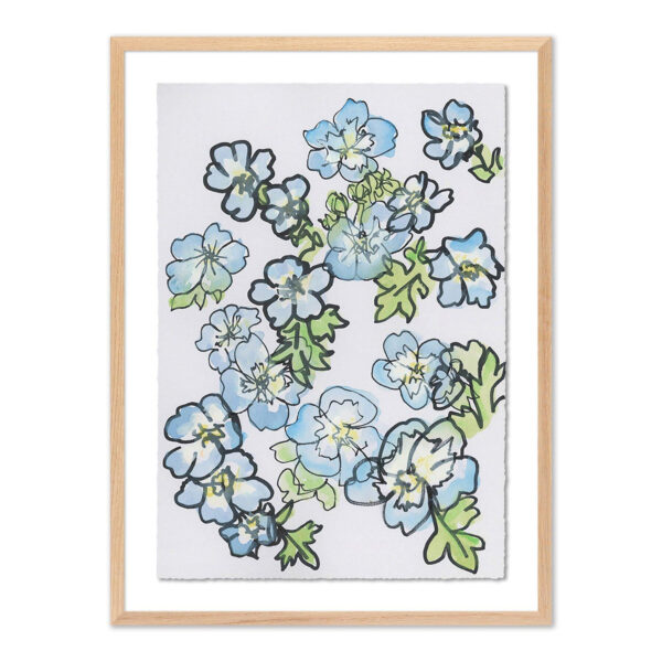 Gathered Baby Blue Eyes by Katie Chance, Large