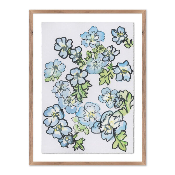 Gathered Baby Blue Eyes by Katie Chance, Large