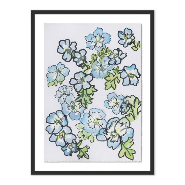 Gathered Baby Blue Eyes by Katie Chance, Medium