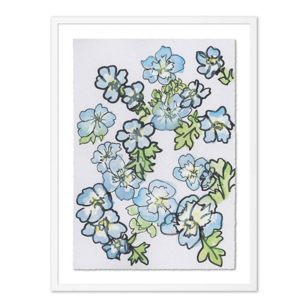 Gathered Baby Blue Eyes by Katie Chance, Medium