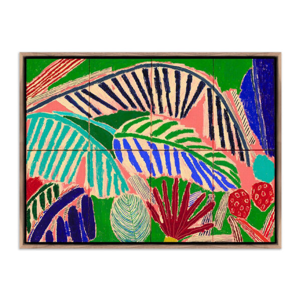 Leaves Wide Pink by Rosa Roberts