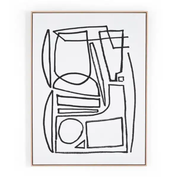 Stark 1 by Dan Hobday - 36" x 48", Natural Maple Frame