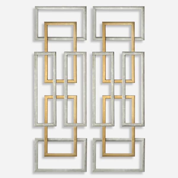 Aerin Metal Wall Panels, Set of 2