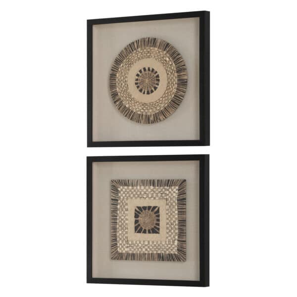 Intertwine Knit Paper Shadow Box, Set of 2