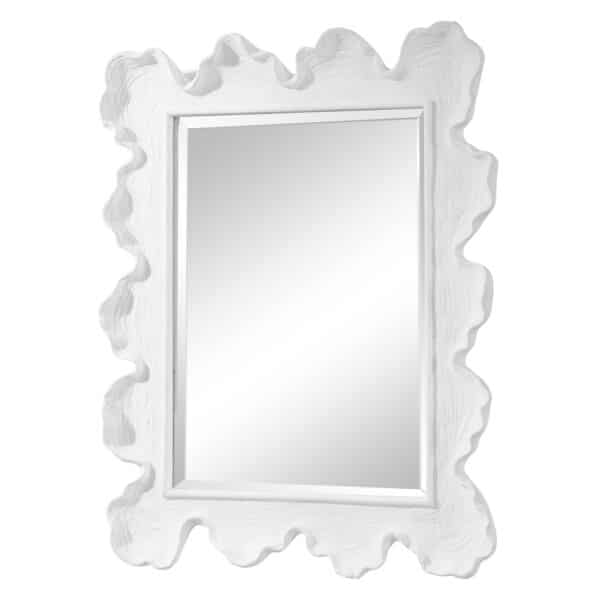 Sea Coral Mirror - Rectangle, White