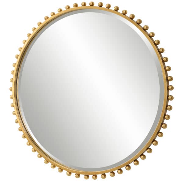 Taza Round Mirror - Gold