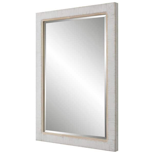 Cape Mirror - Rectangle, Whitewashed