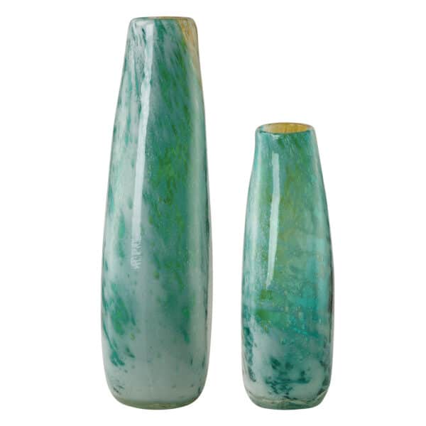 High Tide Glass Vases, Set of 2
