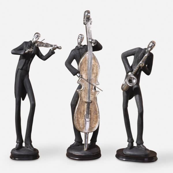 Musicians Figurines, Set of 3