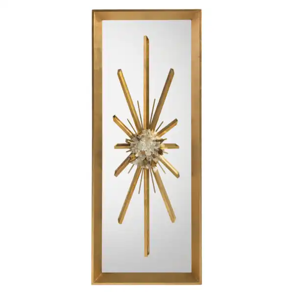 Golden Crystal Burst Mirror I