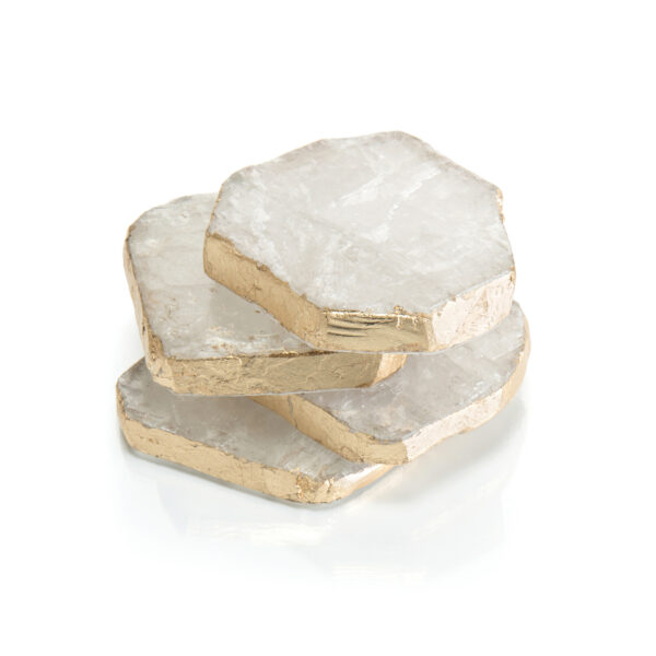 Selenite Coasters, Set of 4