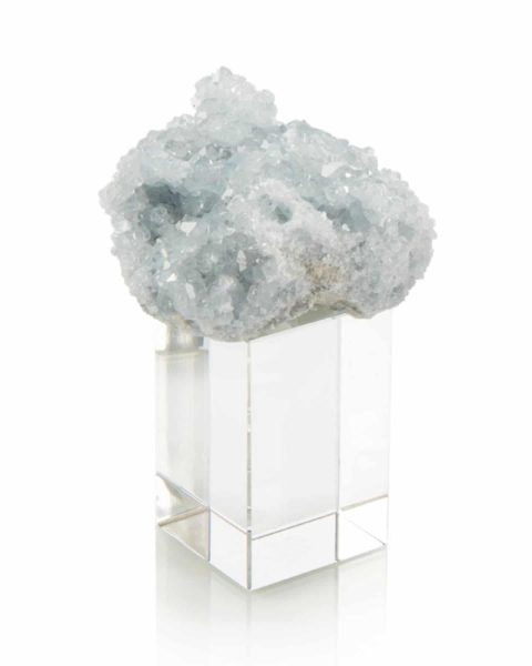 Celestite on Crystal
