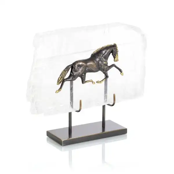 Horse in Selenite Sculpture I