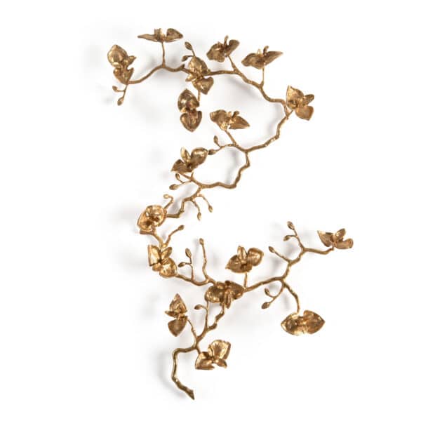 Brass Orchid Wall Sculpture II